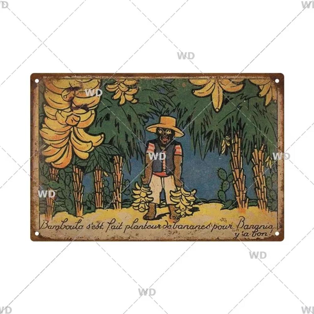 Chocolat Hot Drink Metal Poster Vintage Art Plate Signs Wall Deco Tin Sign Print Plaques Exquisite Crafts Decor Piece