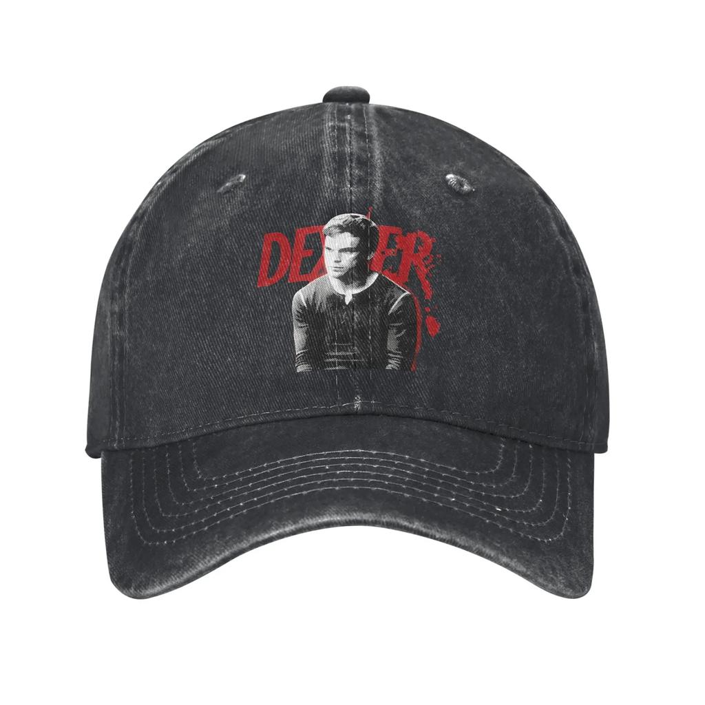 Dexter Morgan Unisex Styl Baseballová Čepice Filmy Opotřebovaná Vypraná s Čepice Vintage Venkovní Běhání Golf Nastavitelný Střih Pokrývka Hlavy