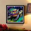 New Arrival 5D DIY Full Circle Diamond Painting "Big and Little Turtles" Embroidery Cross Stitch Home Decor Gift