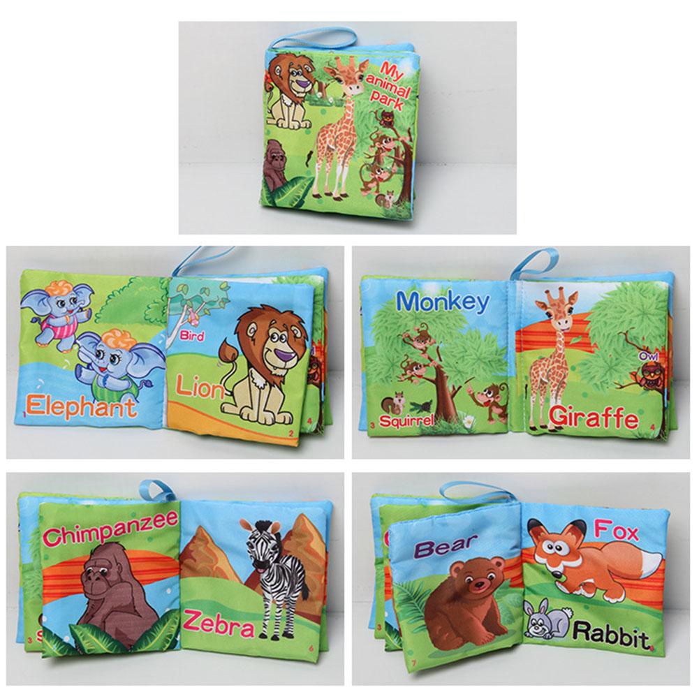 6-12PC Early Learning for Infants Soft Cloth Books Creative Squeezing and Folding Animals Ocean Books Puzzle Toys Gifts for Children
