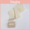 Pearl Waist Artificial Chain With Square Needle Buckle Design For Daily Wear
