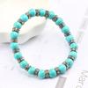 Blue Beaded Bracelet Charm Natural Stone Crystal Septa Stretch Women Bracelets & Bangles Fashion Yoga Jewelry Couple Gifts