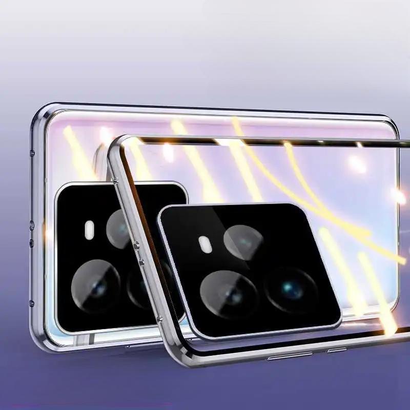 360°-Vollschutzhülle für Realme GT 7 Pro-Hülle, doppelseitige magnetische Glas-Schutzhülle für den Kameraschutz von Realme GT7 Pro