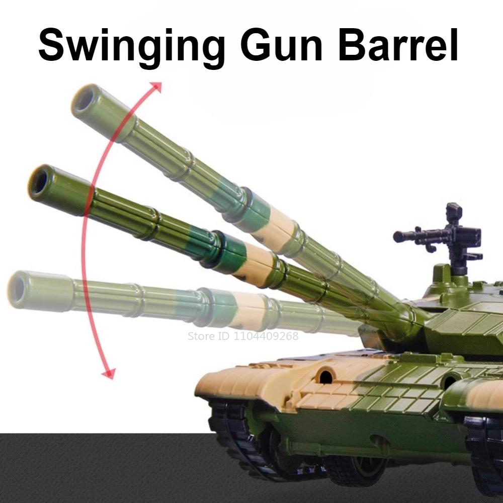 1:32 Type ZTZ-99 Tank Transport Model Toy Car Alloy Diecast Vehicles Metal Body Sound Light Rubber Tire Toys for Children