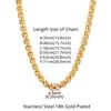 Punk 6.5mm Box Chain Thick Male Gold Silver Color Stainless Steel Heavy Chain Link Necklace for Women Men Cool Jewelry Gift 2025