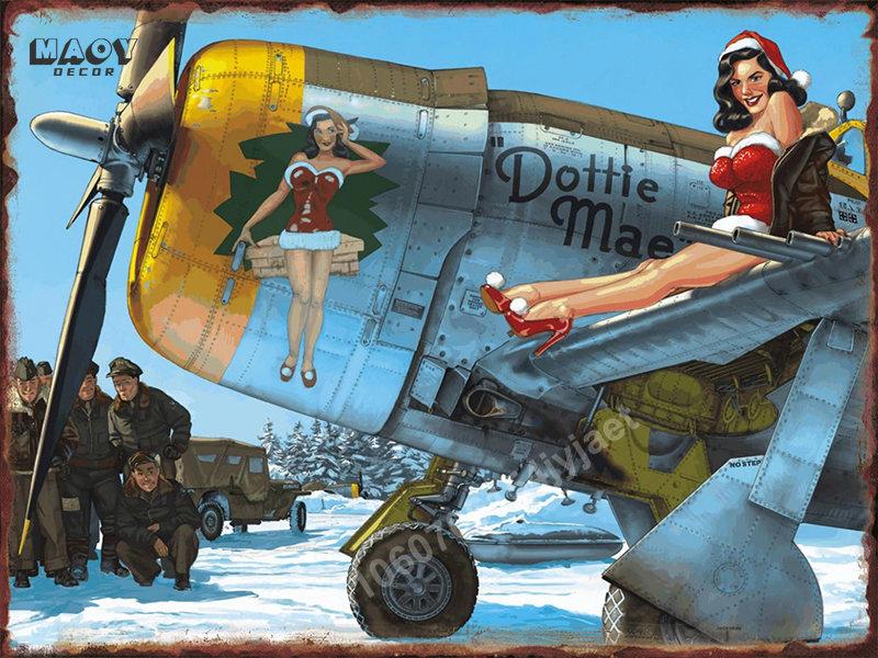 Retro Airplane Car Metal Sign Plates Wall Tin Signs Vintage Posters Living Room House Art Wall Decor Paintings Pictures Mural