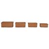 VidaXL Ensemble de paniers gigognes 4 pcs Marron Saule