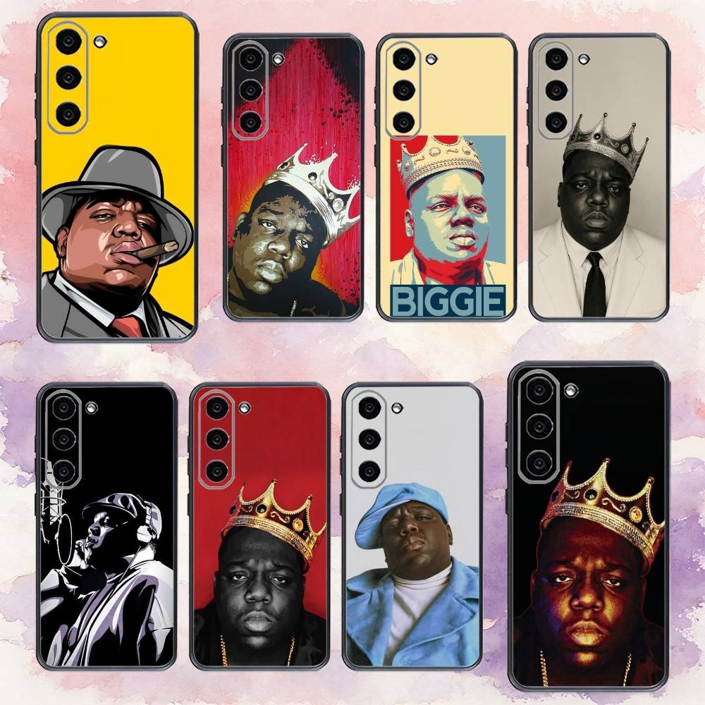 B-Biggie Smalls Notorious BIG Art Phone Case For Samsung Galaxy A73,A72,A71,A70,A53,A52,A51,Others Soft Black Cover