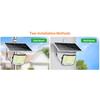 High Bright Solar Lights Outdoor Modes Motion Sensor Super Bright Wall Lamp Waterproof Street Light for Garden Yard Path Garage