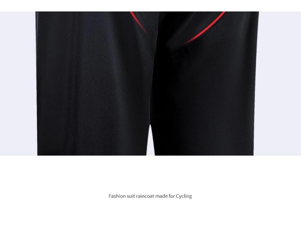 Herren Sturmfestes Doppellagiges Motorrad-Regenmantel- und Hosen-Set