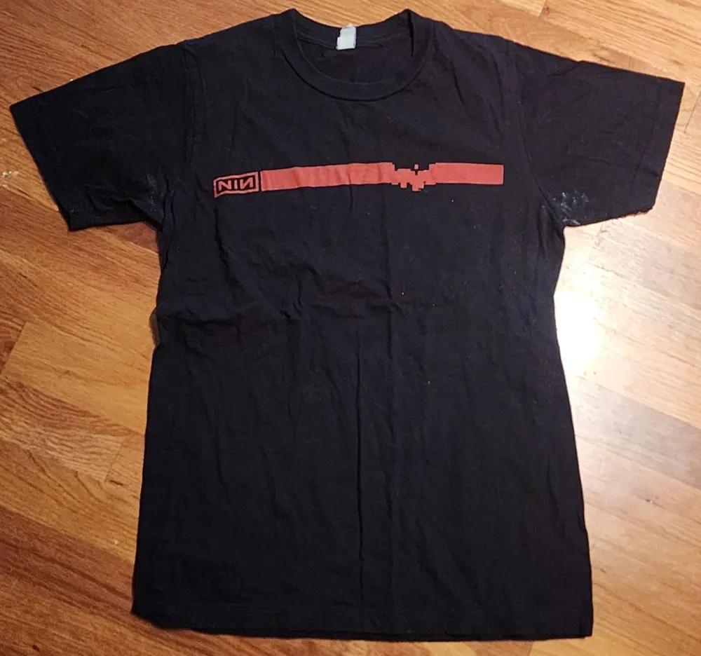 Unisex Short Sleeve Crew Neck Cotton T Shirt Nine Inch Nails Shirt Lights In The Sky Tour L