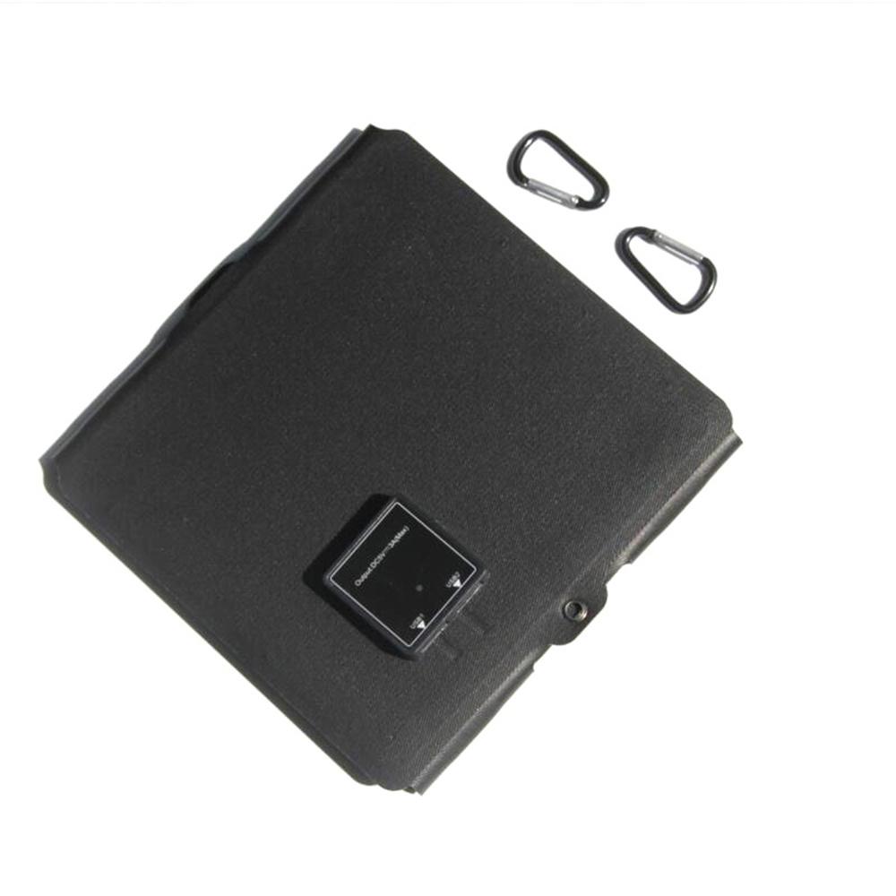 Přenosný 15W 5V skládací ETFE solární panel nabíječka mobilního telefonu s duálním USB portem