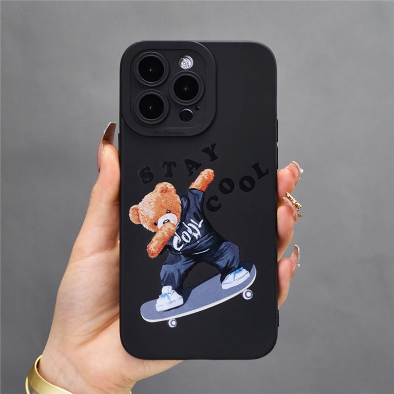 

Exclusive Cool Bear Anti-drop Case for iPhone 12/13 Pro Max/14/15/16 iPhone 14 Plus
