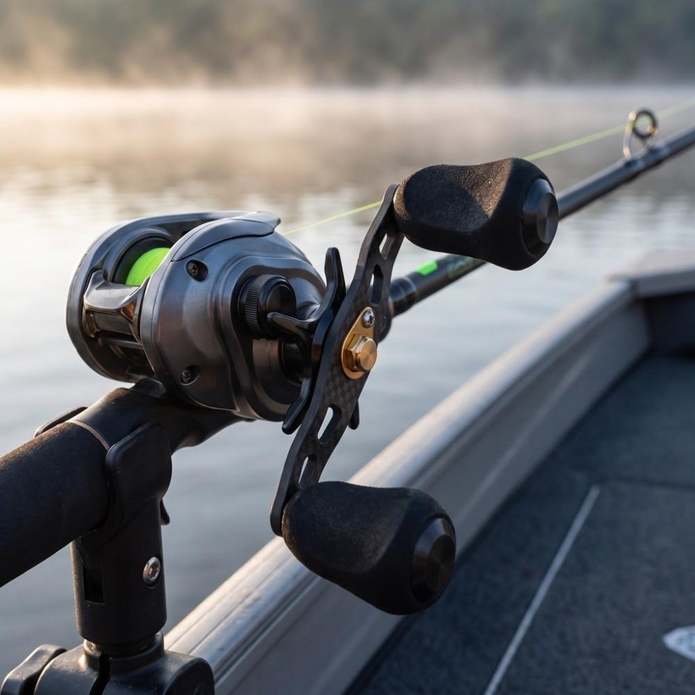 EVA Knob Baitcasting Reel Handle Carbon Fiber Trolling Reel Handle  For Trolling Reels