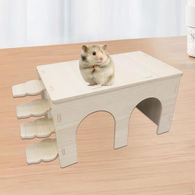 Hamsterhaus, Lebensraum zusammenbauen, Spielzeugkäfig, Sandbadbehälter für Hamster
