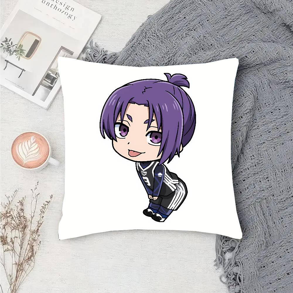 Reo Mikage Anime Blue Lock Pillow Case Sofa Cushion Cover Room Home Decoration