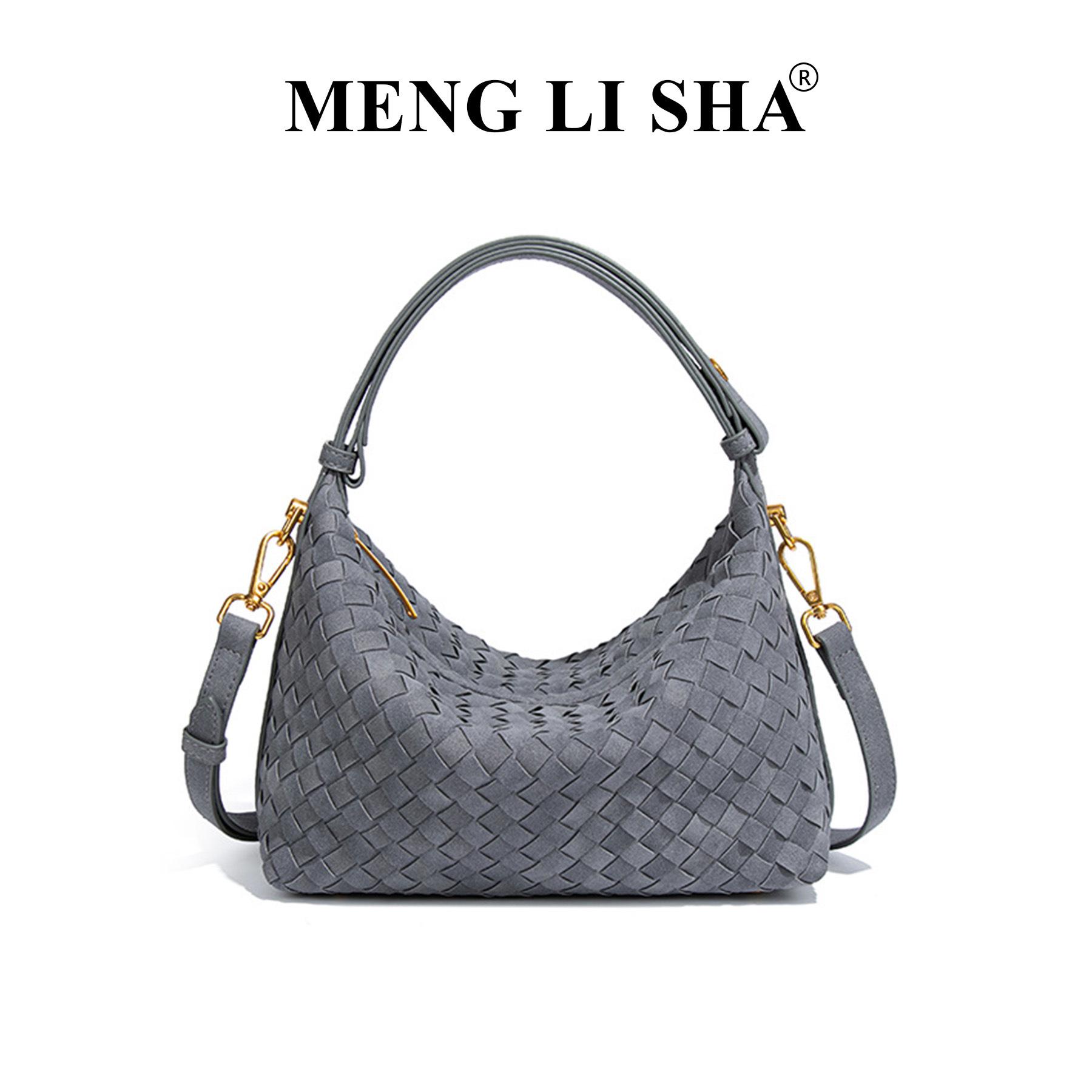 

Autumn/Winter Frosted Suede Hand-Woven Hobo Shoulder/Crossbody Bag
