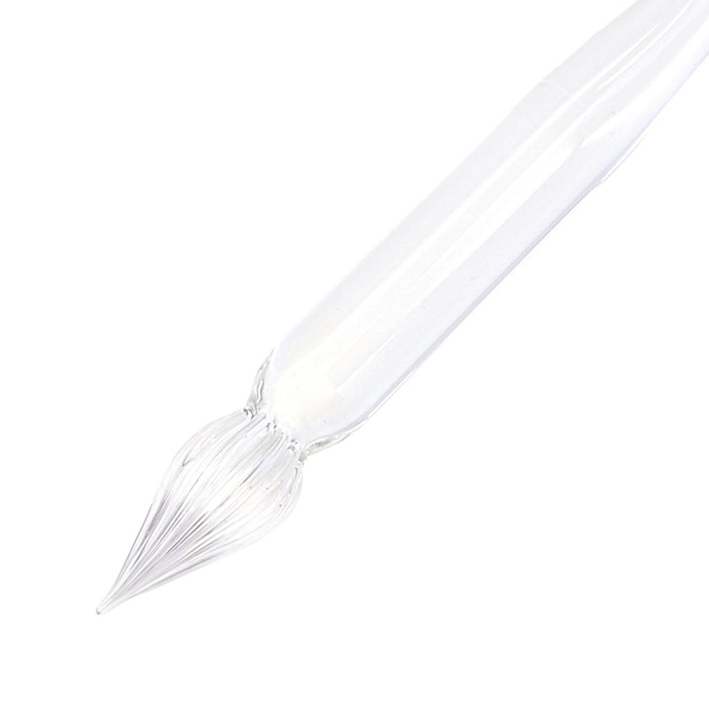 BRIDE Glass Pen A Short Shaft for Everyday Use [Lavender] - Simple, Transparent,