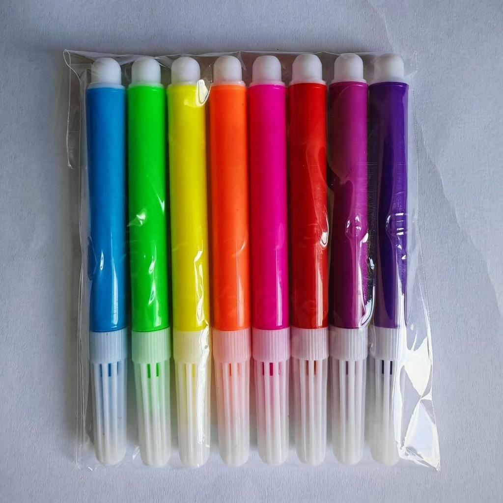 Kids' DIY Doodle Mini Colored Pencils & Watercolor Brush Set - 4/6 Colors