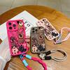 Funny Cats Graffiti Dog Soft Lanyard Rope Case For Samsung Galaxy A14 A32 A53 A13 A33 A52 S24 S23 S22 S21 Ultra Plus FE Cover