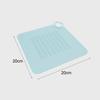 Silicone Anti-blocking Drain Cover Square Shape Shower Drain Plug  Household Sewer Pipe