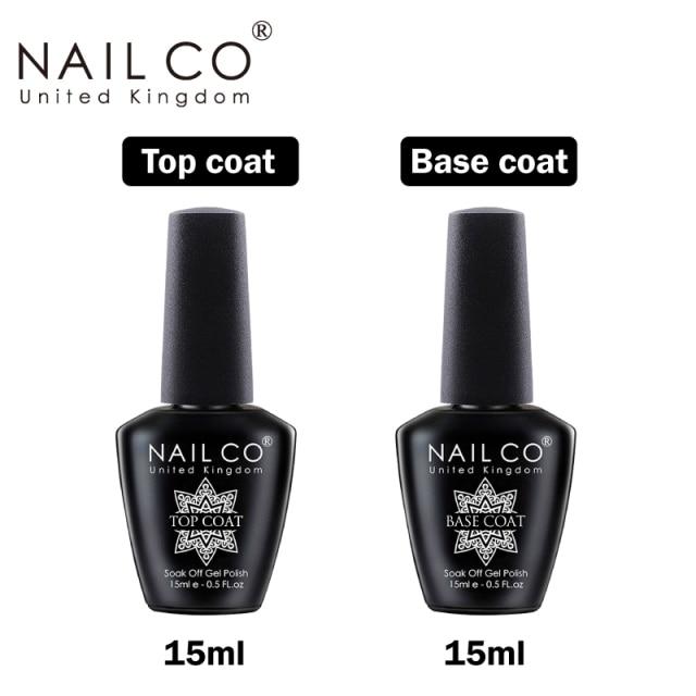 NAILCO 2 цвета, 15 мл, набор гель-лаков для ногтей Vernis, полуперманентный УФ-светодиодный гель для дизайна ногтей, принадлежности для профессионалов, отмачиваемый верхний слой