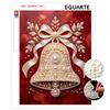 DIY Pearl Bell Bow Painting Kit Frameless Pearl Painting Set Elegant Wall Decor and Relaxing Handmade Gift for Aesthetic Home Craft Lovers