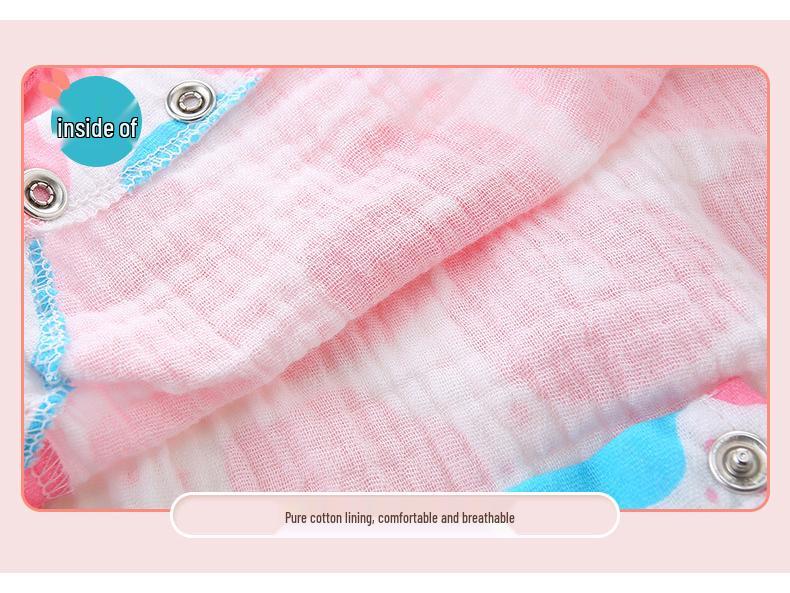 Salopetă Bebeluș Fetiță Bumbac Stil Coreean - Body de Vară Imprimat cu Închidere la Bază