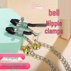 Three-Head Chain Bell Nipple Clamps - Adult Foreplay Teasing Device