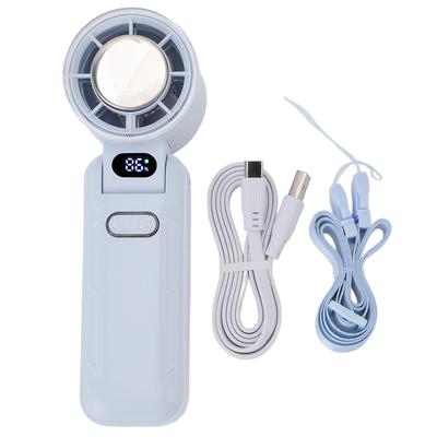 Φορητός Χειρός Ανεμιστήρας 5 Ταχυτήτων Αναδιπλούμενος Αθόρυβος Επαναφορτιζόμενος Μίνι Υψηλής Ταχύτητας Ανεμιστήρας Ψύξης με Ψηφιακή