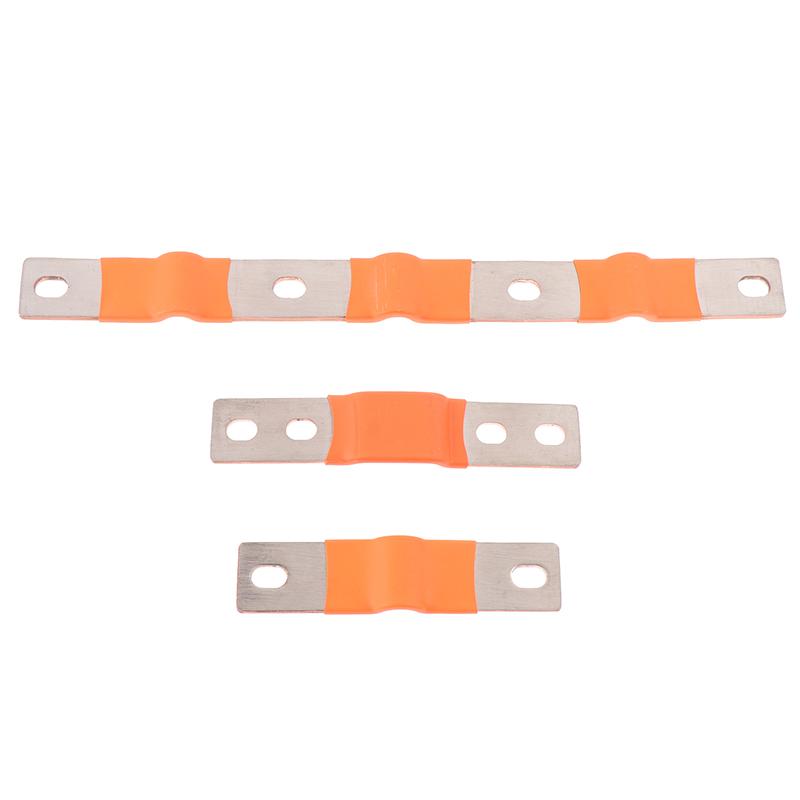 Flexible Busbar 300A 200A Bus Bar Copper Loose Protector With Isolation Battery Connector Conductive Band Elliptic