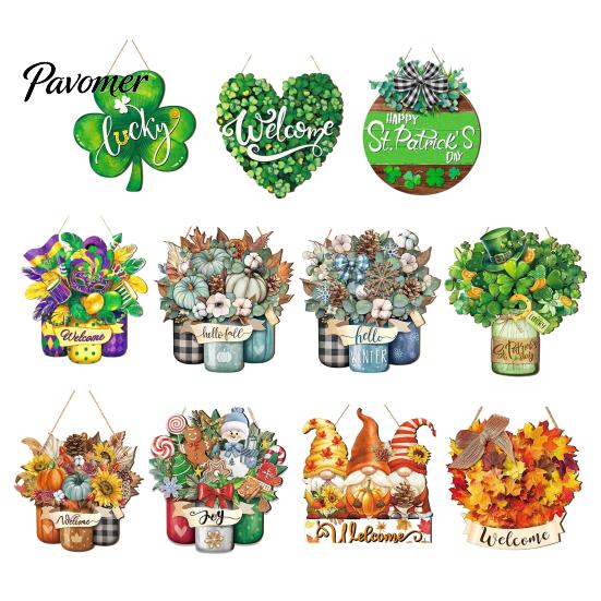 Feiertags-Hänge-Türschild Herbsternte Holzaufhänger, Kürbis Sonnenblume Holz Willkommensschild, Saisonales Verandadekoschild Vorderwanddekoration für Thanksgiving