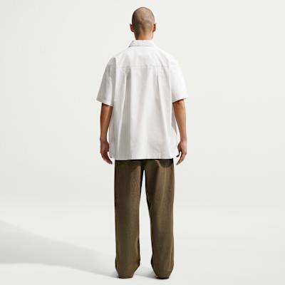 Men's Nike Club Shirts Men's Photon Dust/White Lapel Moderate
