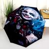Harlequin Queen'S Grin Folding Umbrella Durable Travel Outdoor Three Folds Printing