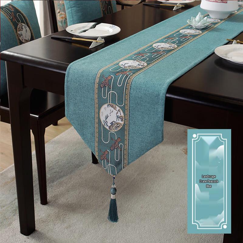 Zen Style Waterproof Fabric Tea Table Runner