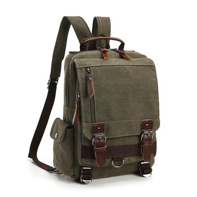 Small Canvas Travel Multifunctional Shoulder Men Women Laptop Rucksack School Daypack KTY