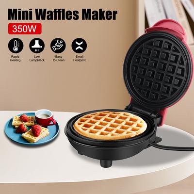 Frühstückswaffelformen Pfanne Eierkuchenmaschine Bubble Egg Cake Oven Mini Elektrischer Waffeleisen EU Stecker Eierkuchenofen Mini Waffeltopf Backgeschirr