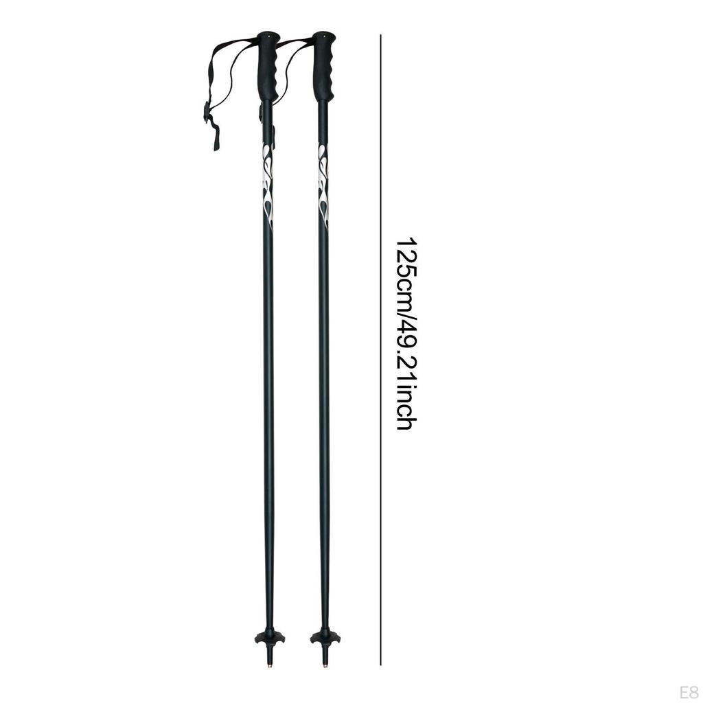 2 Pieces Ski Poles for Men Women Comfortable Gripping Portable Hiking Walking Sticks