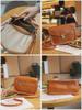 2025 Women's Genuine Leather Large Capacity Messenger Bag - High-Grade Veg-Tanned Cowhide Shoulder Bag