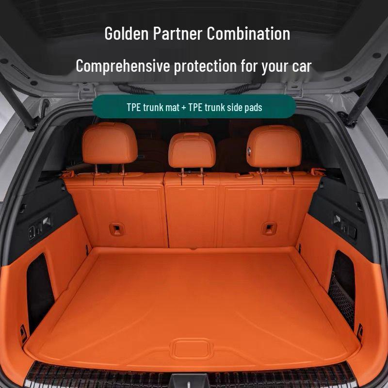 

Ideal L6L7/L8L9 Trunk Mat Side Protector & Wear-Resistant Backrest Pad L7 - 2-piece side pad, black