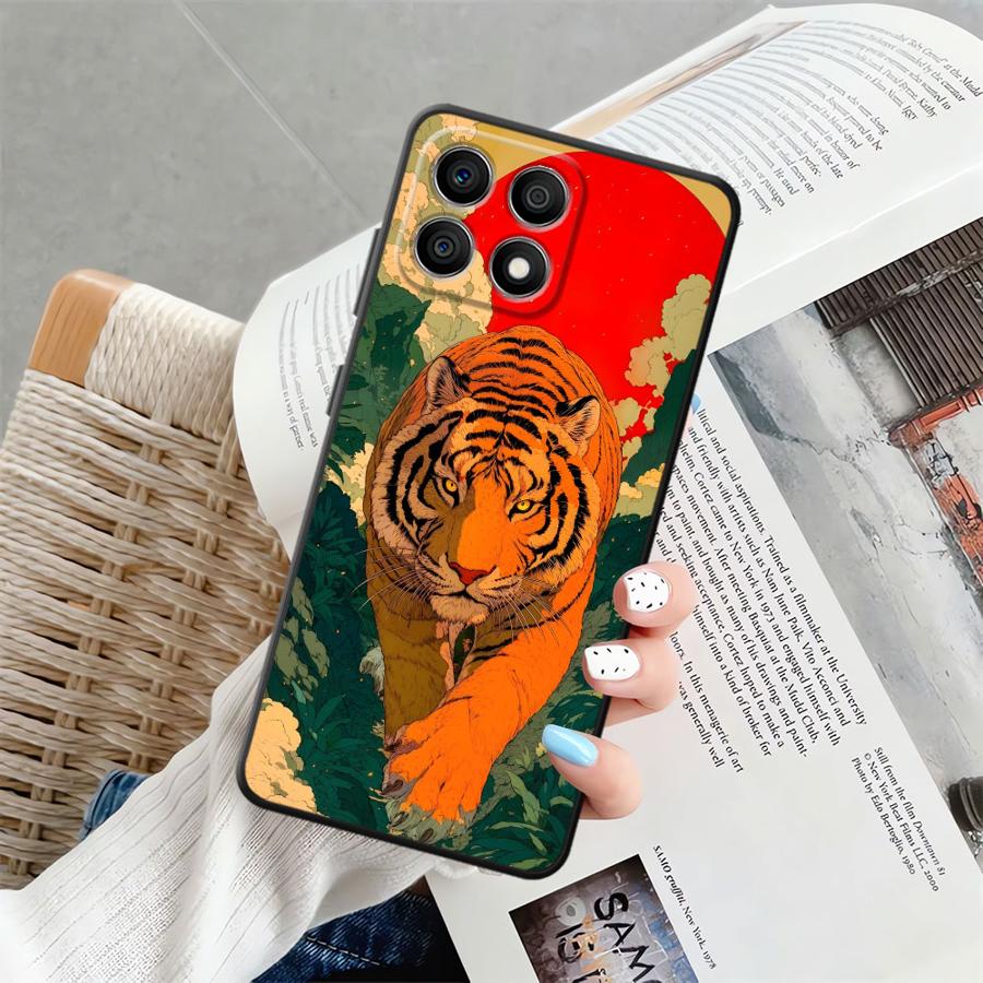 Cool Tiger Leopard Case for Honor X8 X9a 70 8X X5b 200 400 Lite Magic5Lite X7 X6 90 Funda Phone Cover