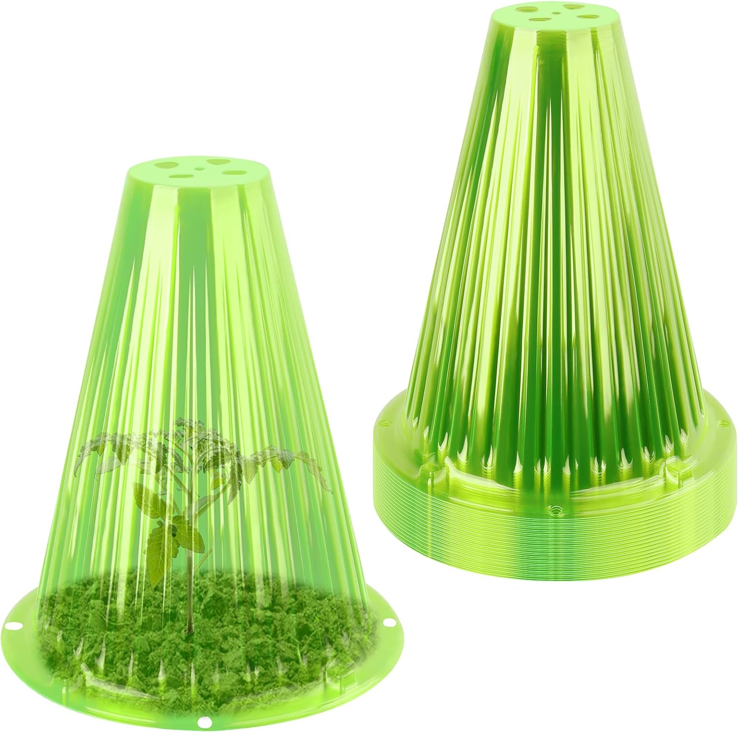 

Набор из 30 садовых колпаков для растений, многоразовый колпак-колокол для растений, защита растений от животных, улиток, птиц, кур, насекомых, высота 9,18 дюйма, диаметр 7,56 дюйма 30PCS