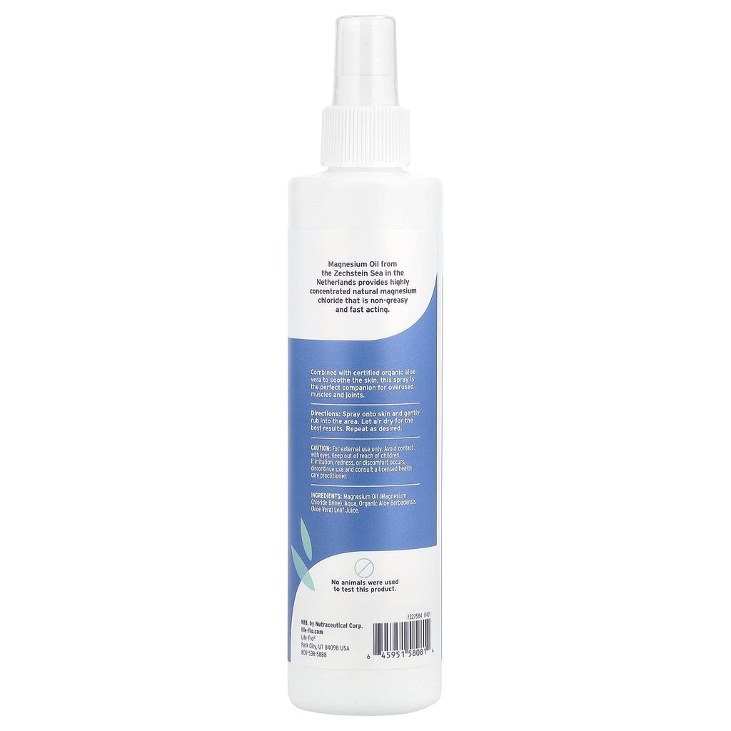 Life-flo Magnesium Oil Spray, with Aloe Vera, 237 Ml (8 Fl Oz)