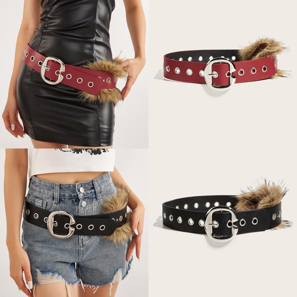 Modern Wide Faux Leather Waist Strap With Alloy Buckle For Casual Clothing