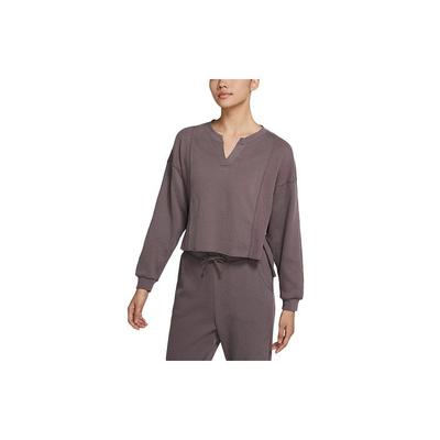 Yoga Dri-Fit Luxe Short Sleeve Crew Neck T-Shirt Women Tops Mineral-Purple DJ8450-202