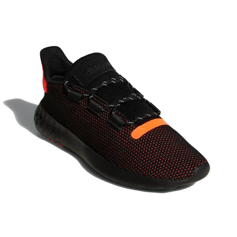 Adidas Tubular Dusk 'Black Solar Red' Sneakers AQ1189