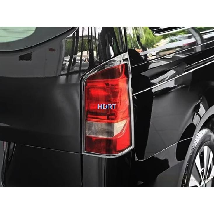 Car Tail Light Frame Rear Fog Lamp Cover Styling Accessories Exterior Sticker For Mercedes-Benz V Class Vito Viano Metris 2024 +
