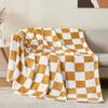 1PC Blanket for Couch Sofa Bed Plaid Decor Black White Checkered Blanket Cozy Fuzzy Soft Lightweight Warm Blankets  All Seasons