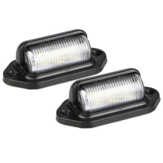 2 ks Vodotěsné 6 LED 12/24V Auto Nákladní vozidlo Přívěs Světlo SPZ Zadní světlo