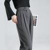 Women's Commuter Tapered Harem Pants with Asymmetric Pleats